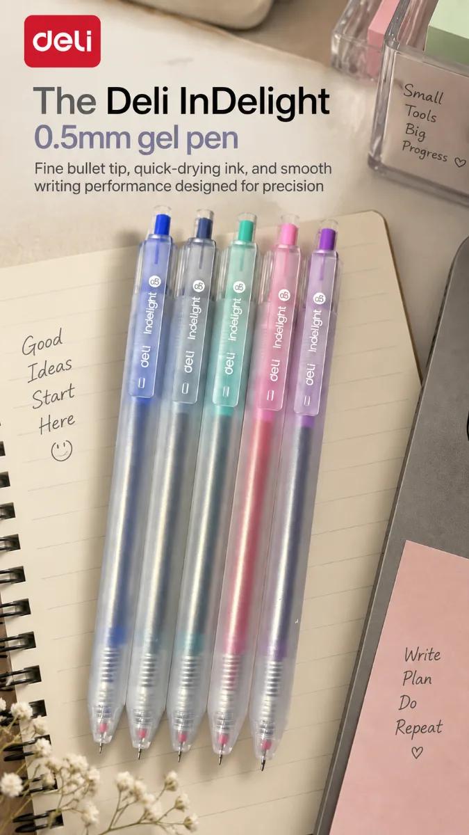 Deli Indelight delight gel pen 0.5 mm
